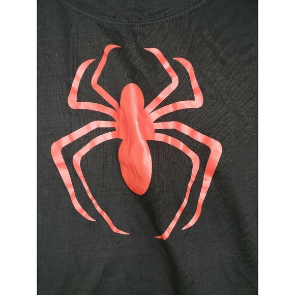 Decrum Red Spiderman Logo Women Black Small T Shirt - Picture 4 of 10